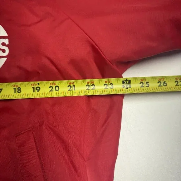 Vintage Cincinnati Reds Bomber Jacket Mens XL 24x26 Red Hartwell - Picture 7 of 8